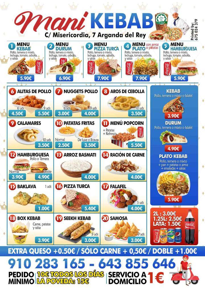 Arganda Kebab меню