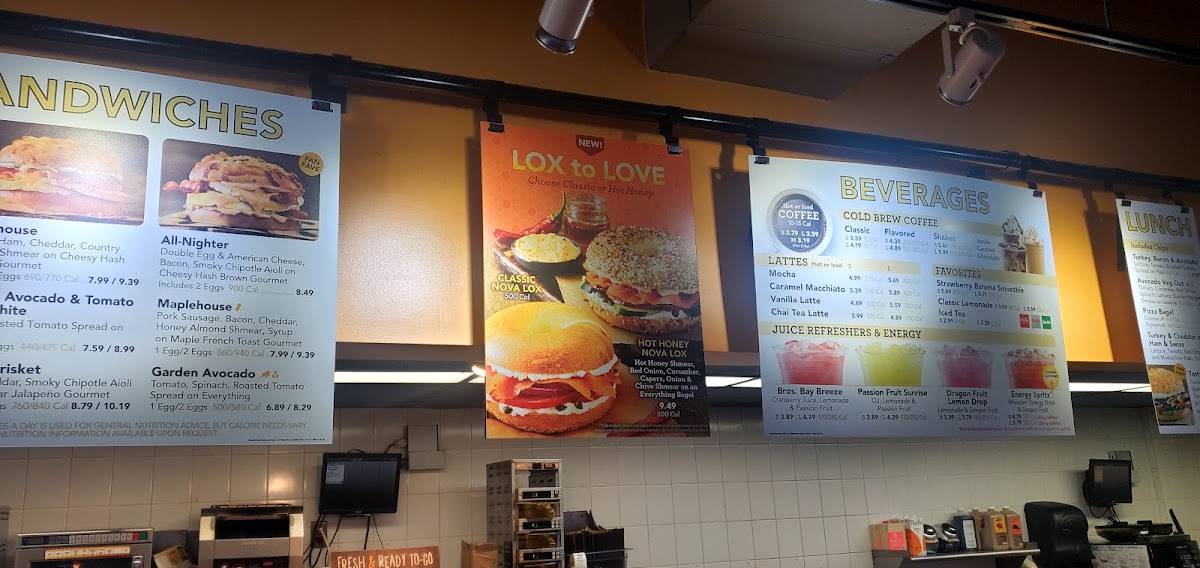 Einstein Bros. Bagels меню