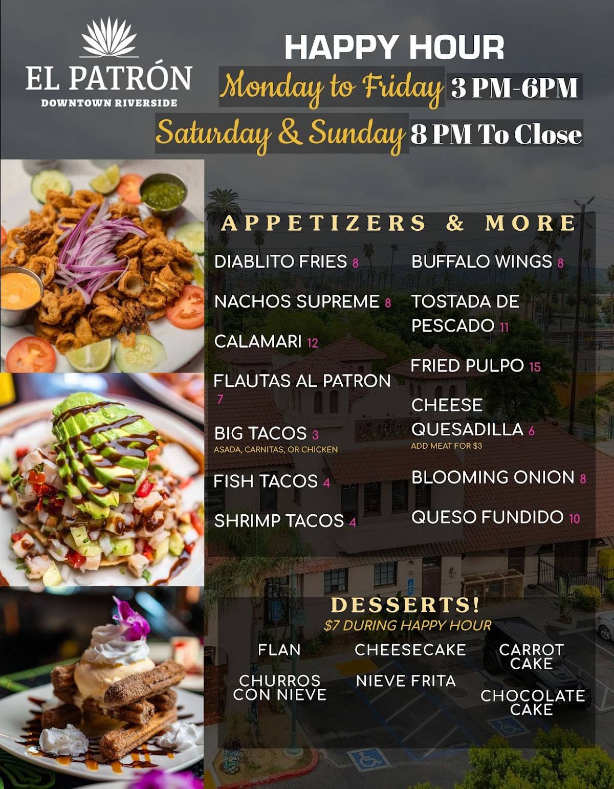 El Patrón Downtown Riverside меню