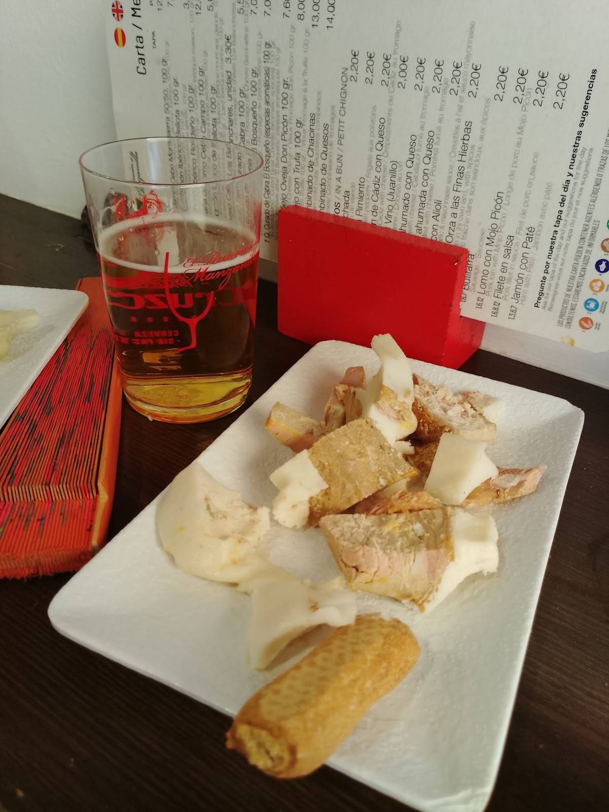 El Rincón de la Manzanilla меню