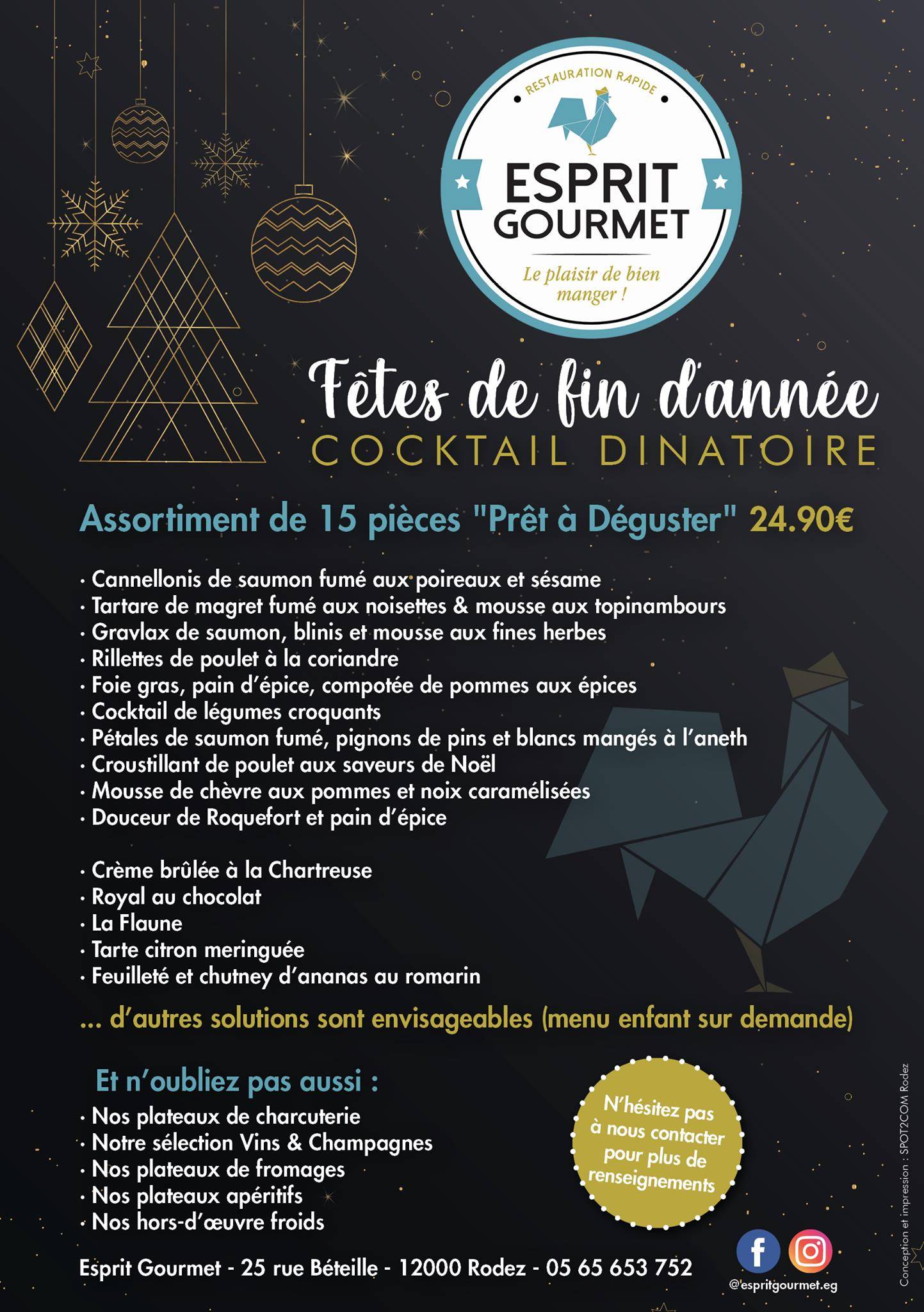 Esprit Gourmet меню