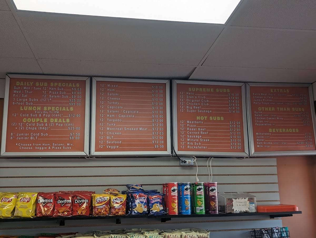 Mike's Subs меню