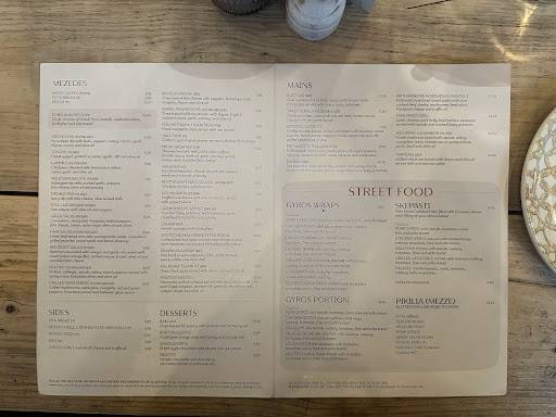 Fava Restaurant - Greek Kitchen меню