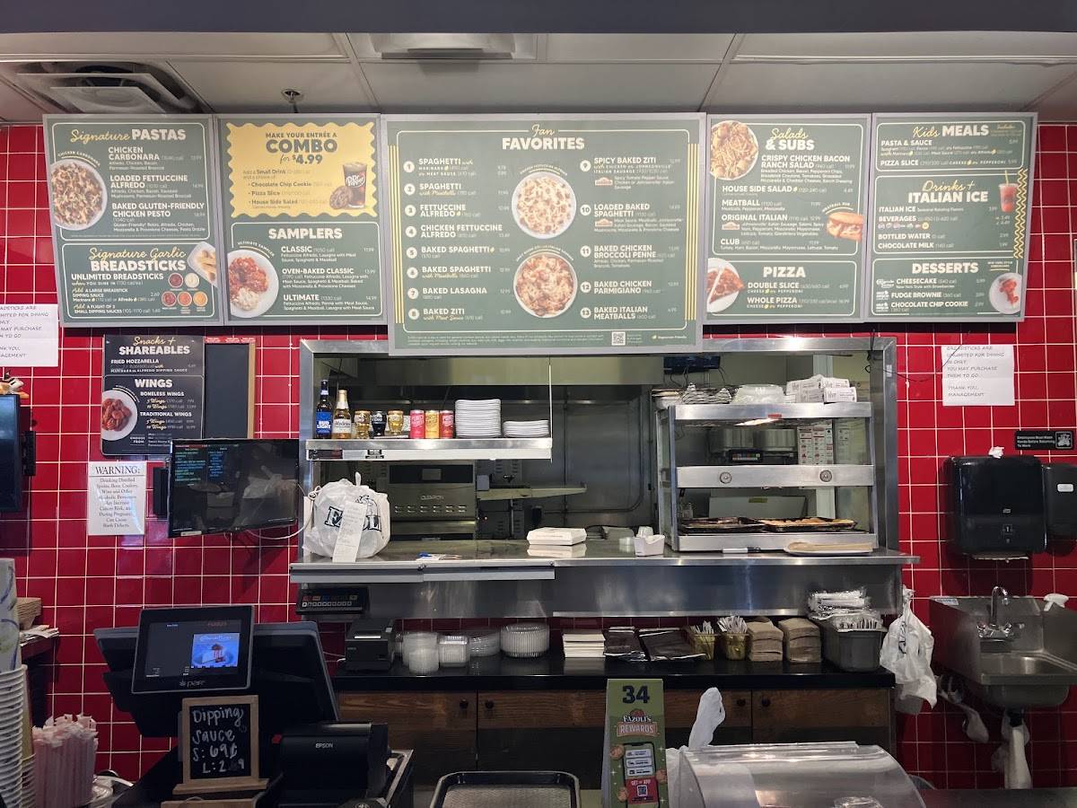 Fazoli's меню