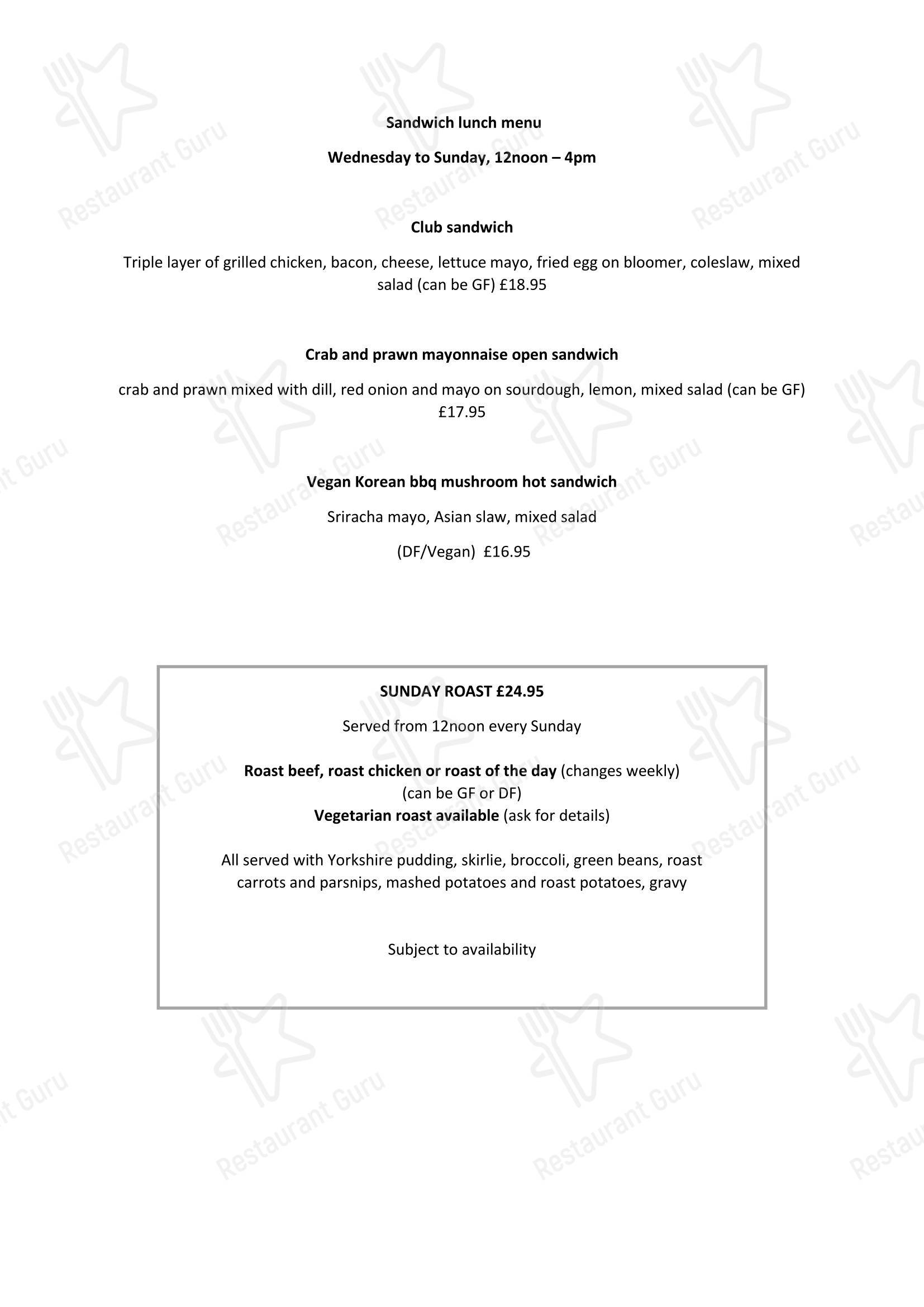 Wine Menu ресторана Fennel Restaurant в Инверури