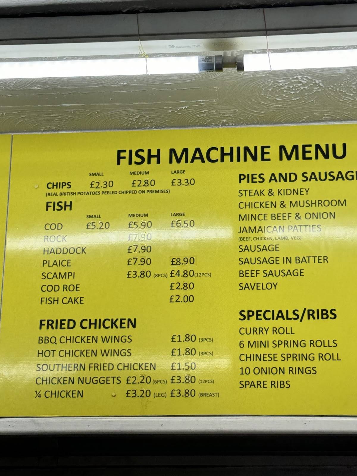Fish Machine меню