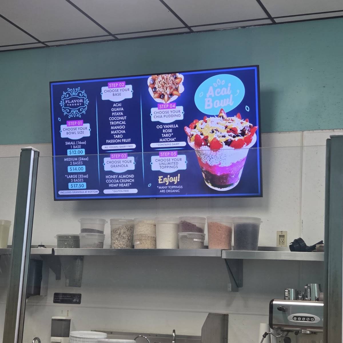 Flavor Theory меню