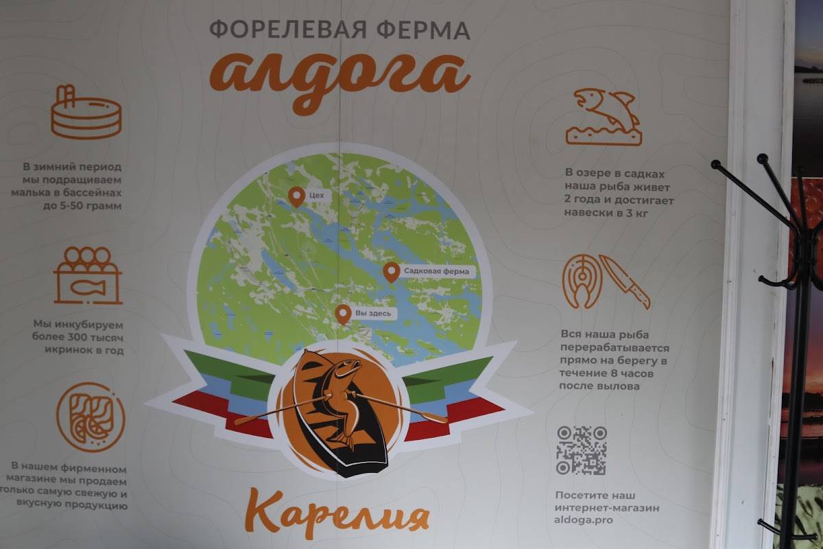 Форелевая ферма Алдога меню