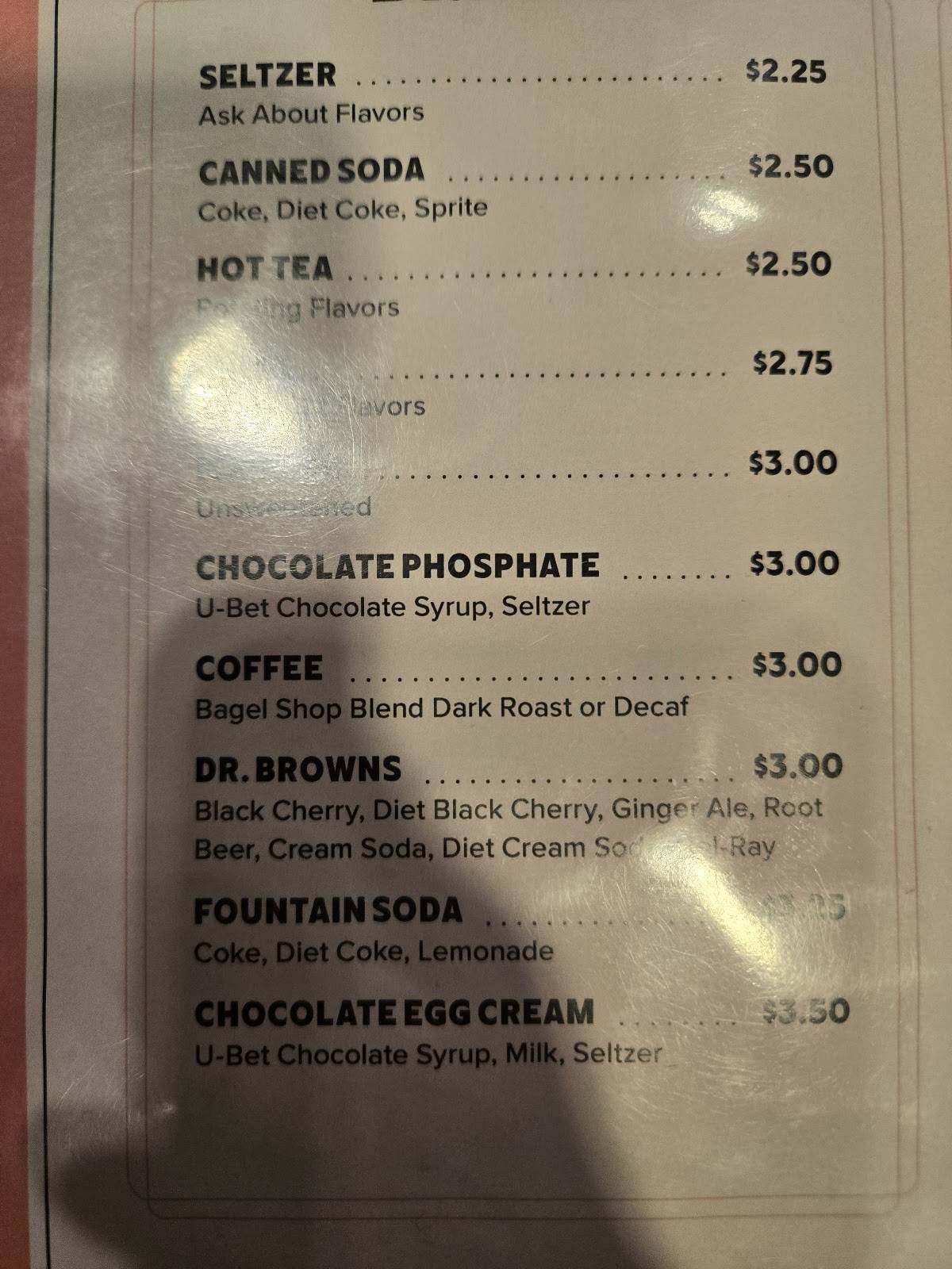 Fox's Deli меню
