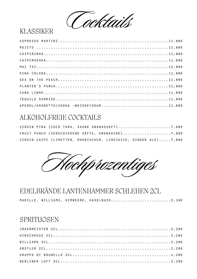 Gaststätte Scheidegger меню