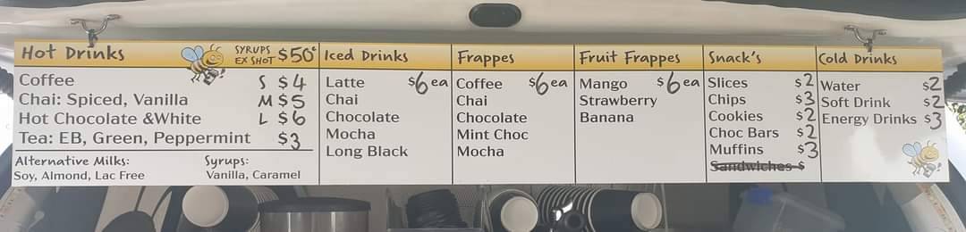 Get buzzed coffee меню