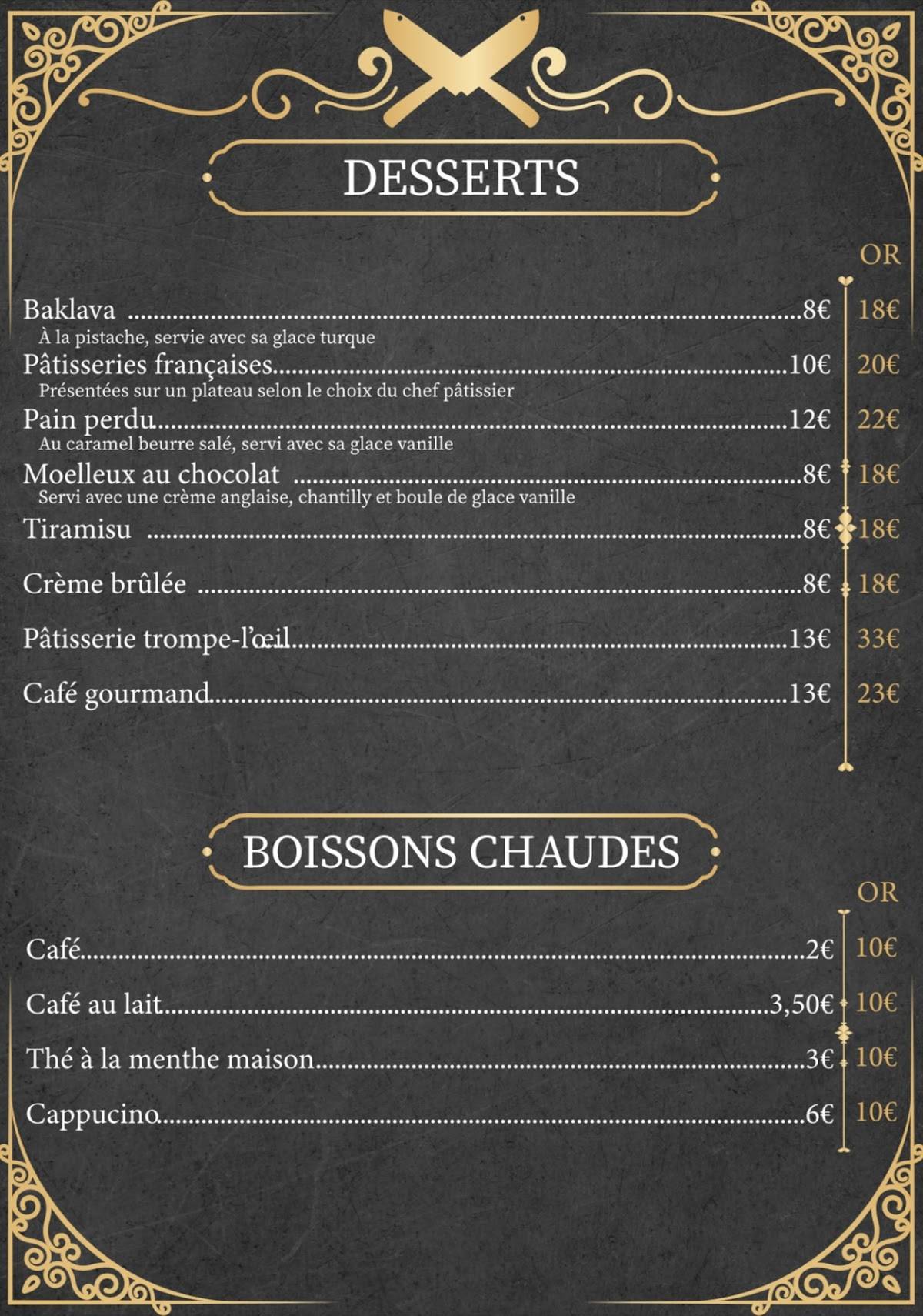 Gold Beef Rouen меню