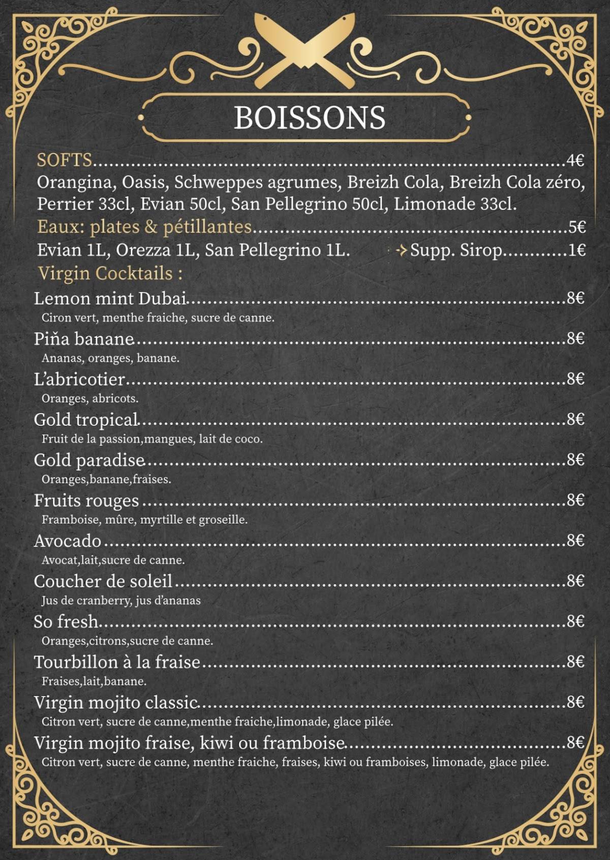 Gold Beef Rouen меню