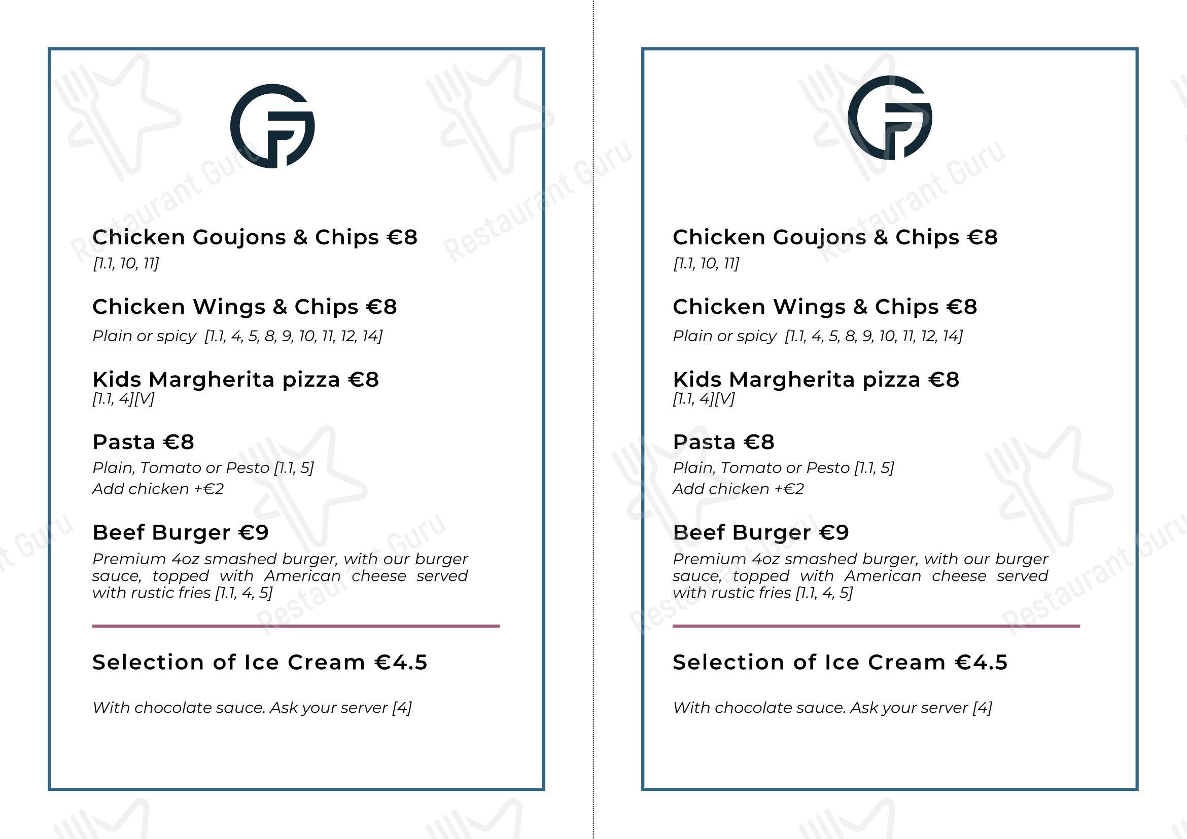 At Home Catering Menu ресторана Gourmet Food Parlour Dunshaughlin