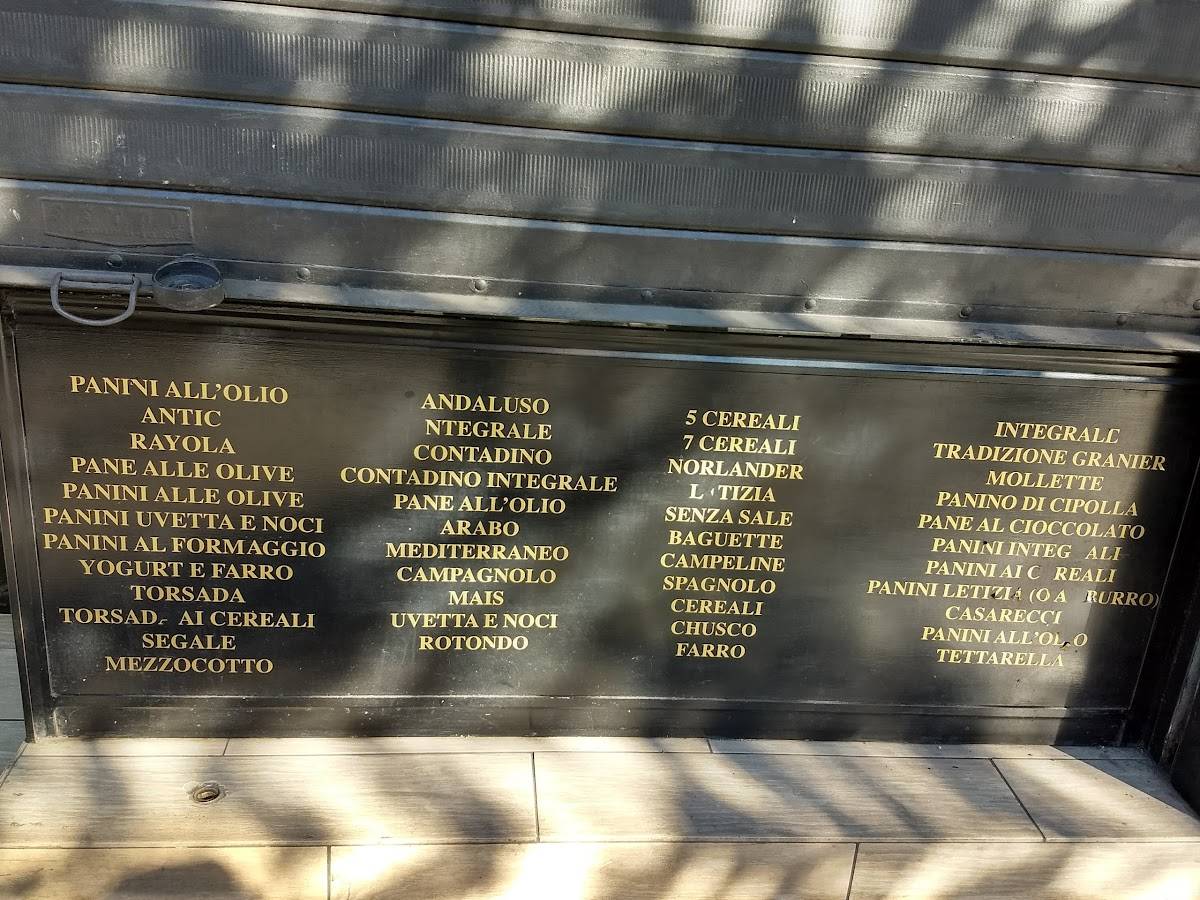 Granier Panetteria Caffetteria меню