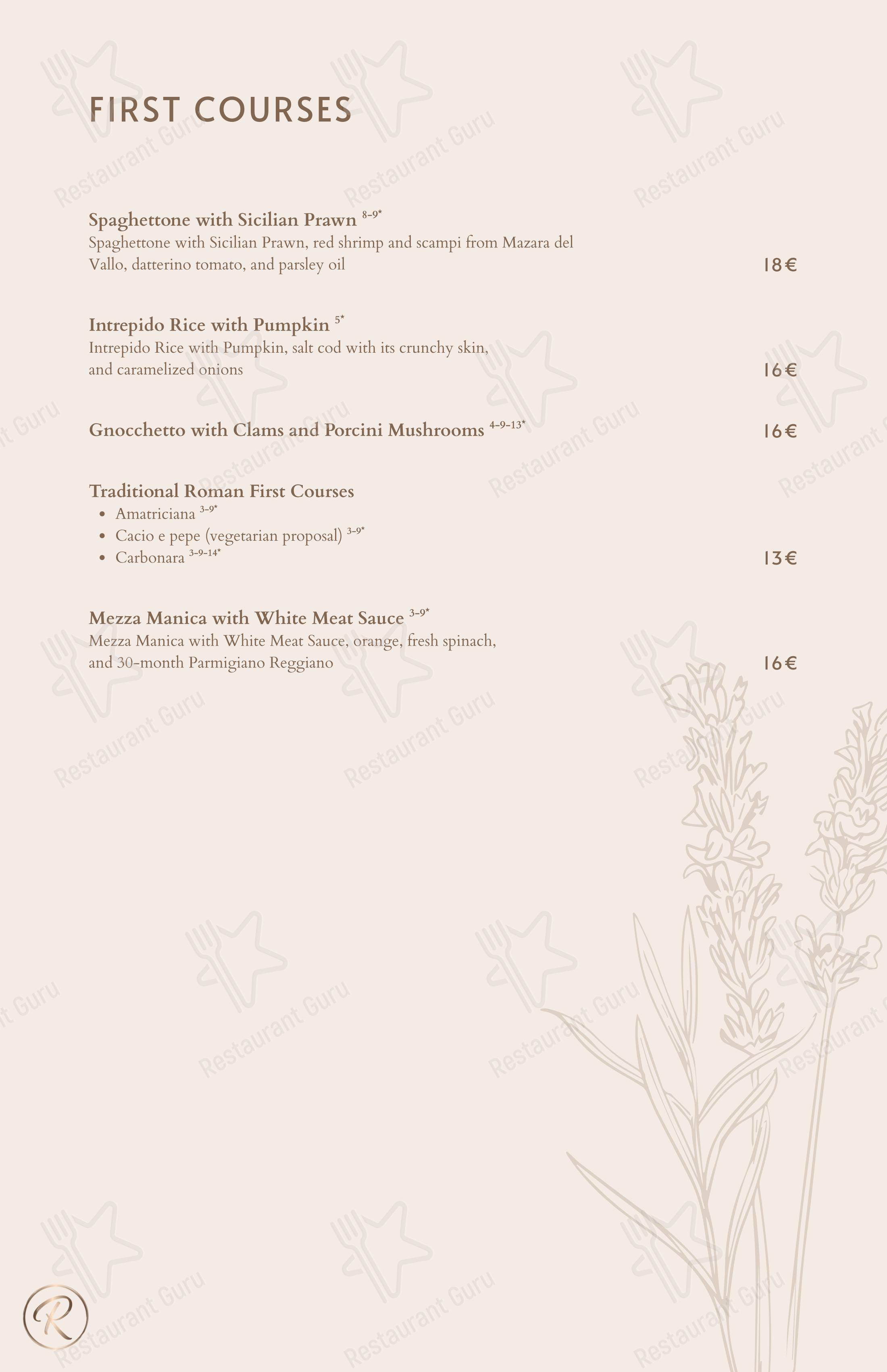 Green Reserva - Restaurant & Pizzeria в Риме - Меню напитков