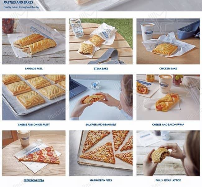 Greggs меню