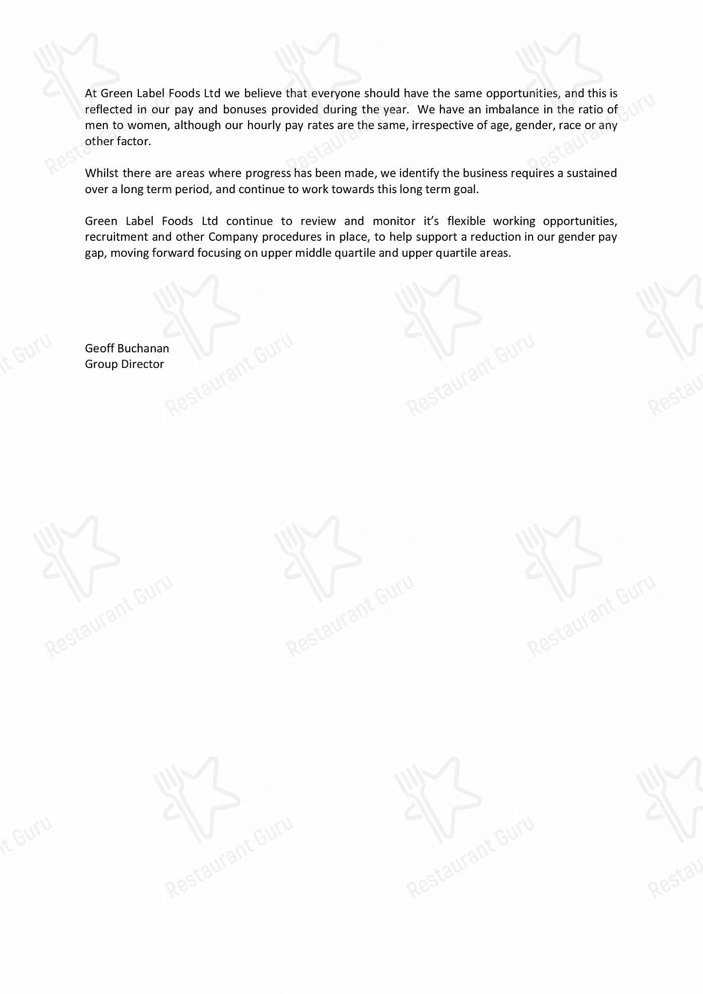 Меню напитков Gressingham Foods в Рикингхолле
