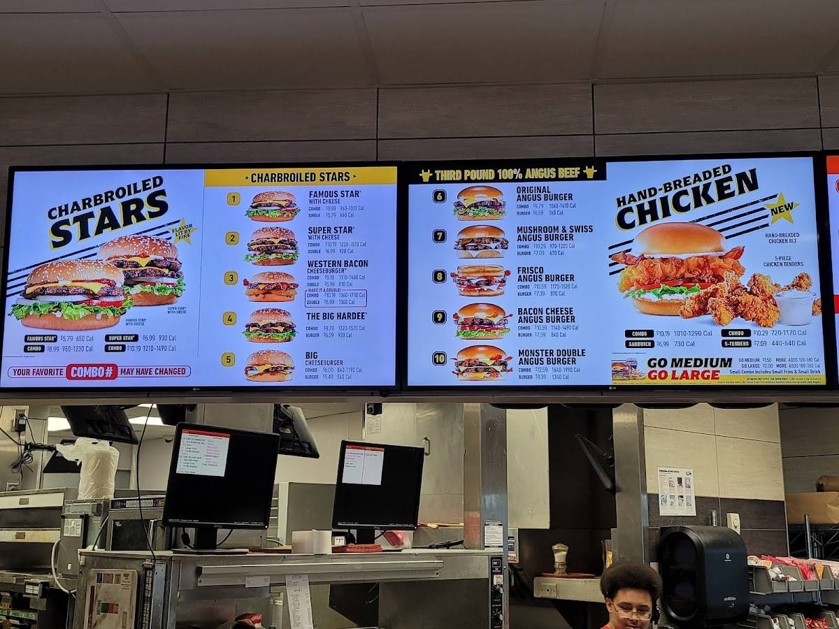 Hardee’s меню