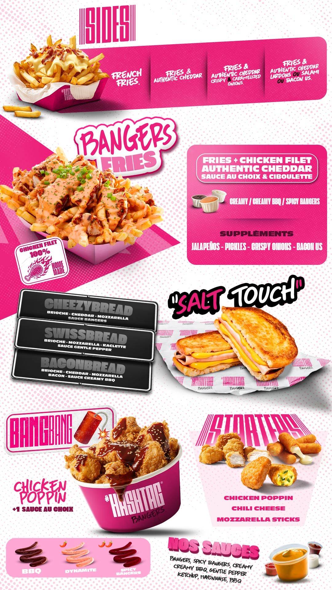 Hashtag Bangers - Burgers & Fries меню