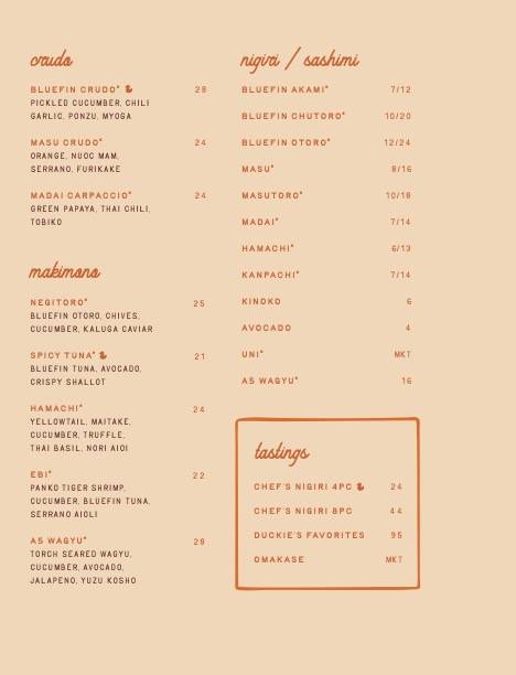 Doko Sushi & Yakitori меню