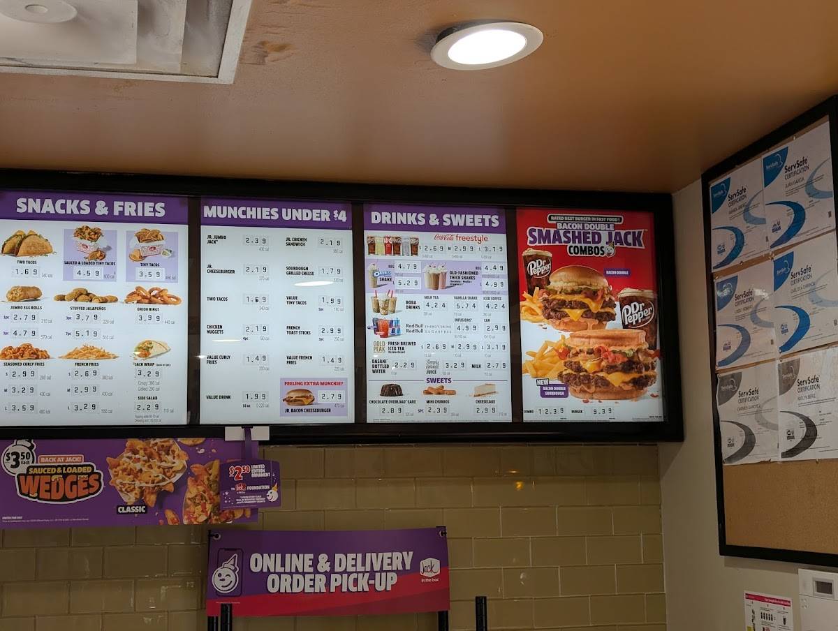 Jack in the Box меню