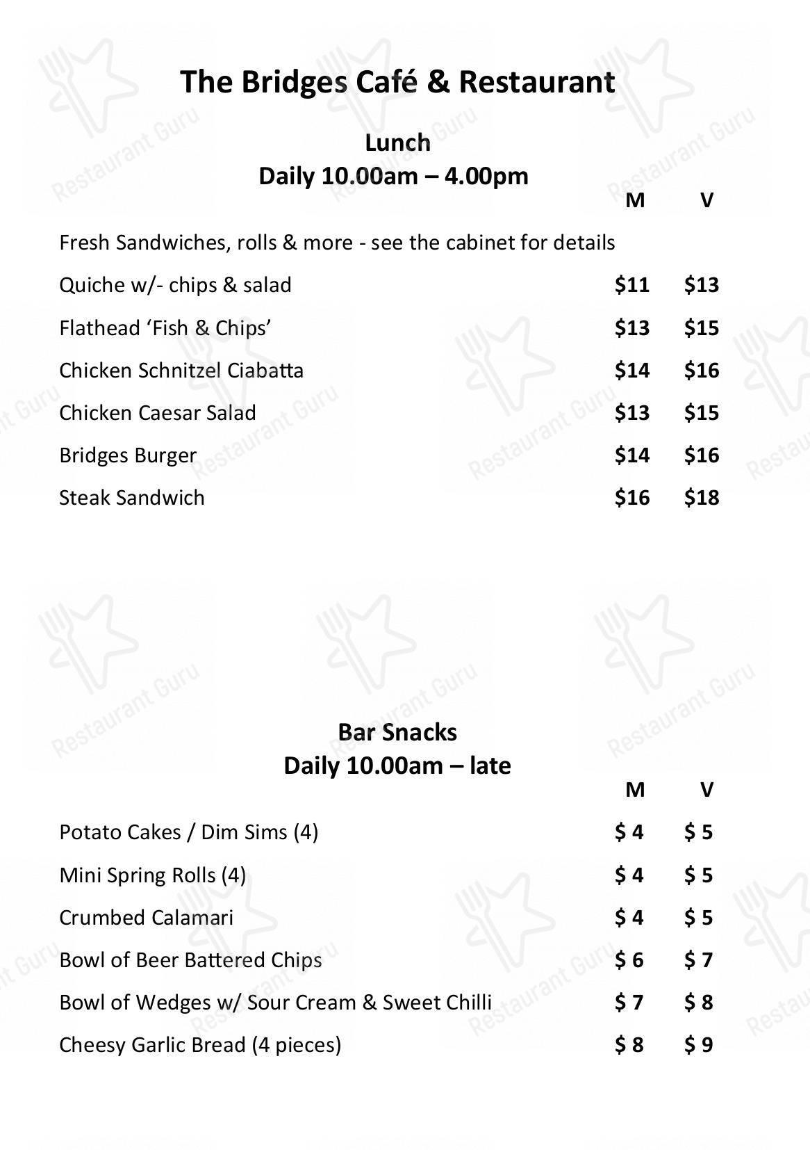 Lunch Menu ресторана Golden Pavilion Restaurant