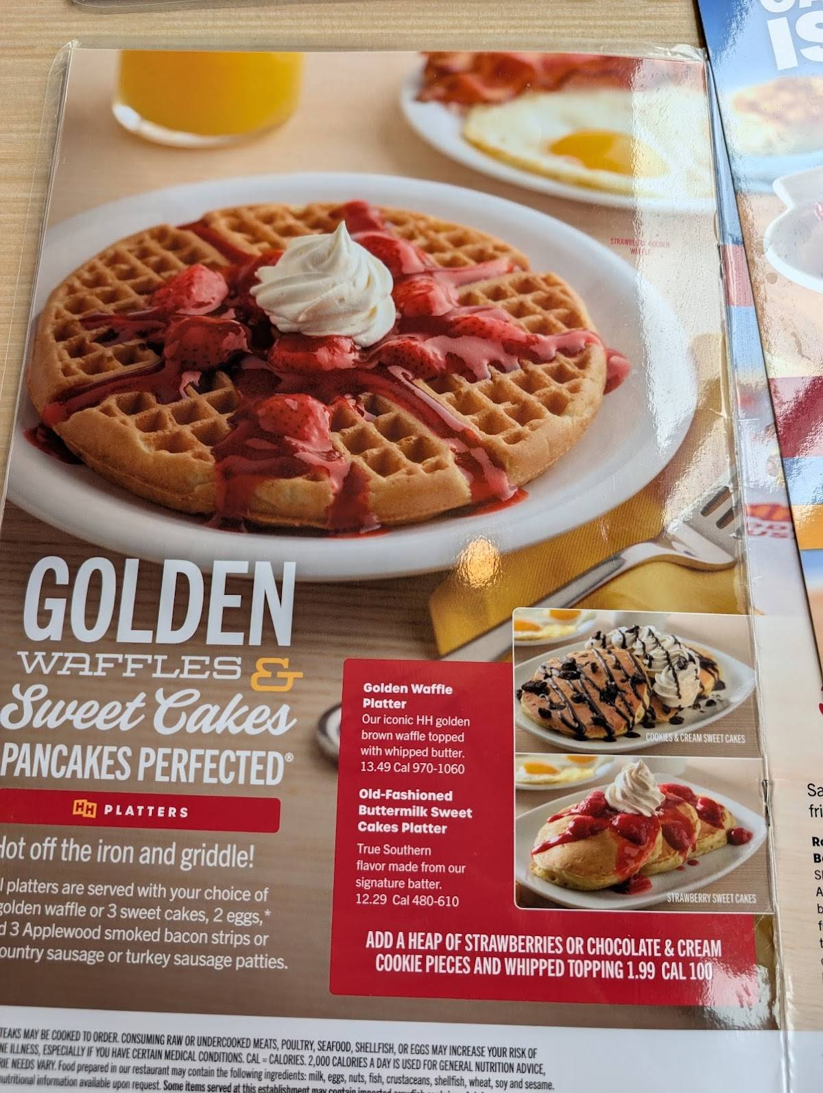 Huddle House меню
