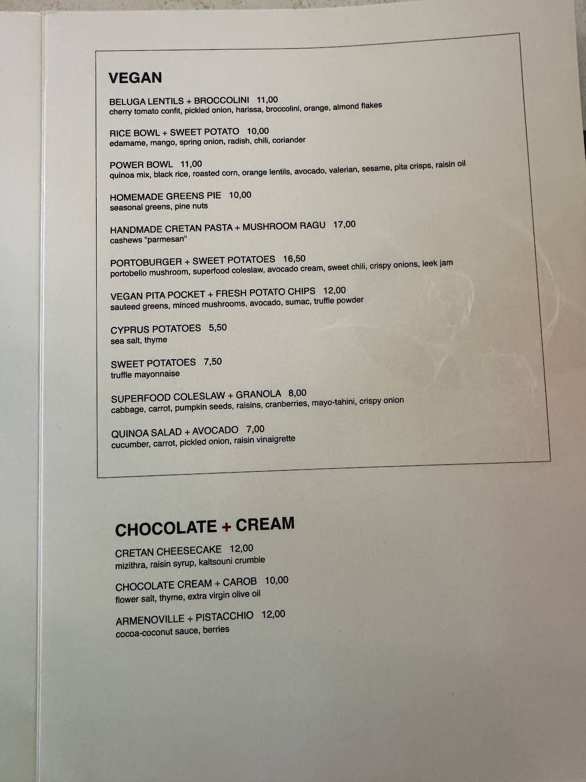 IT restaurant Kolonaki меню
