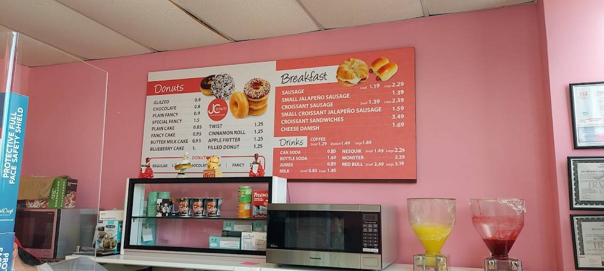 IRVING DONUTS меню