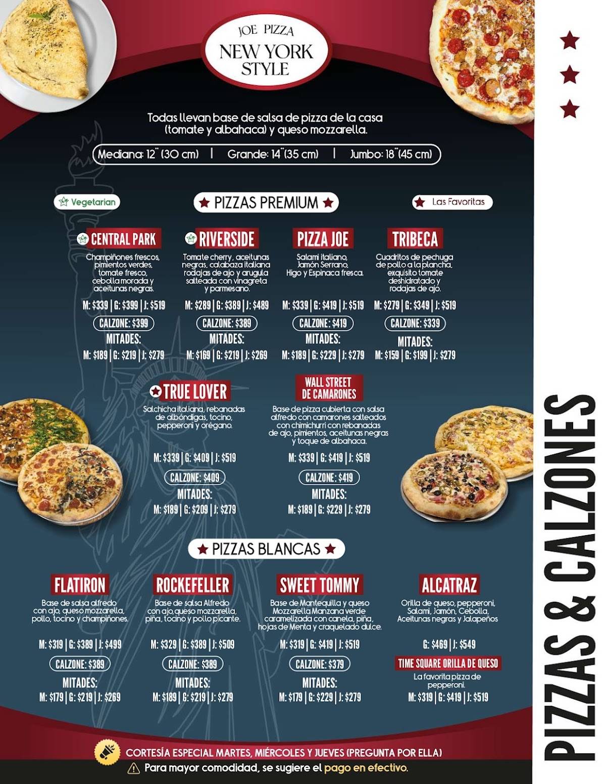 Joe Pizza - New York Style меню