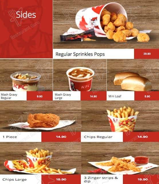 KFC Krugersdorp меню