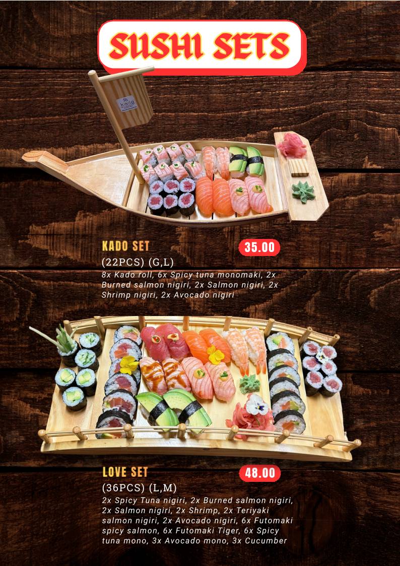 Kado Sushi меню