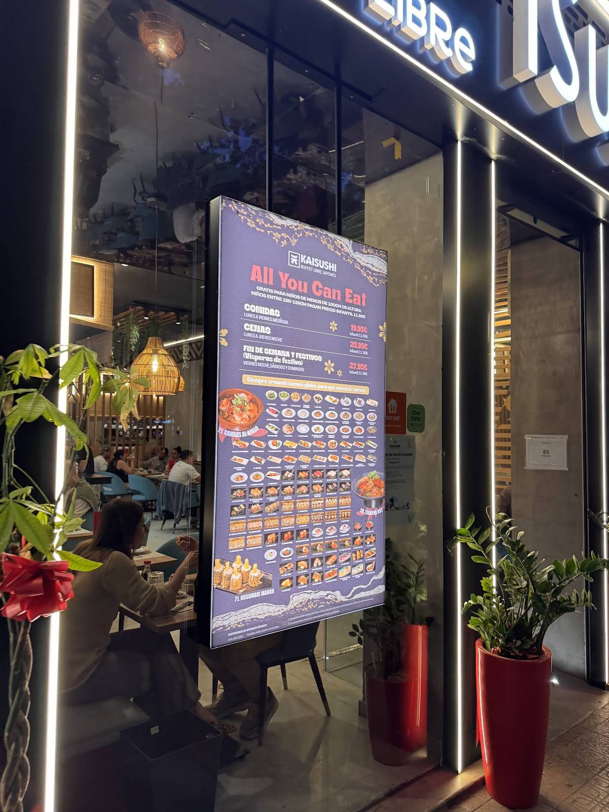 KaiSushi Gran Vía меню