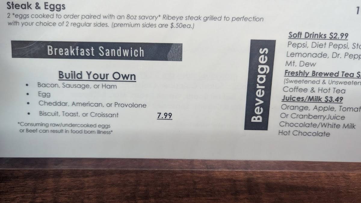Keystone Grill меню