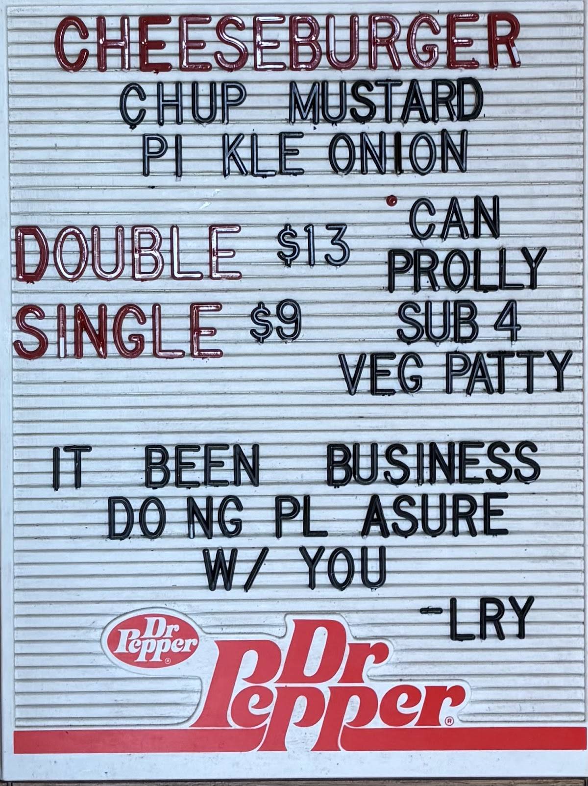 Larry's меню