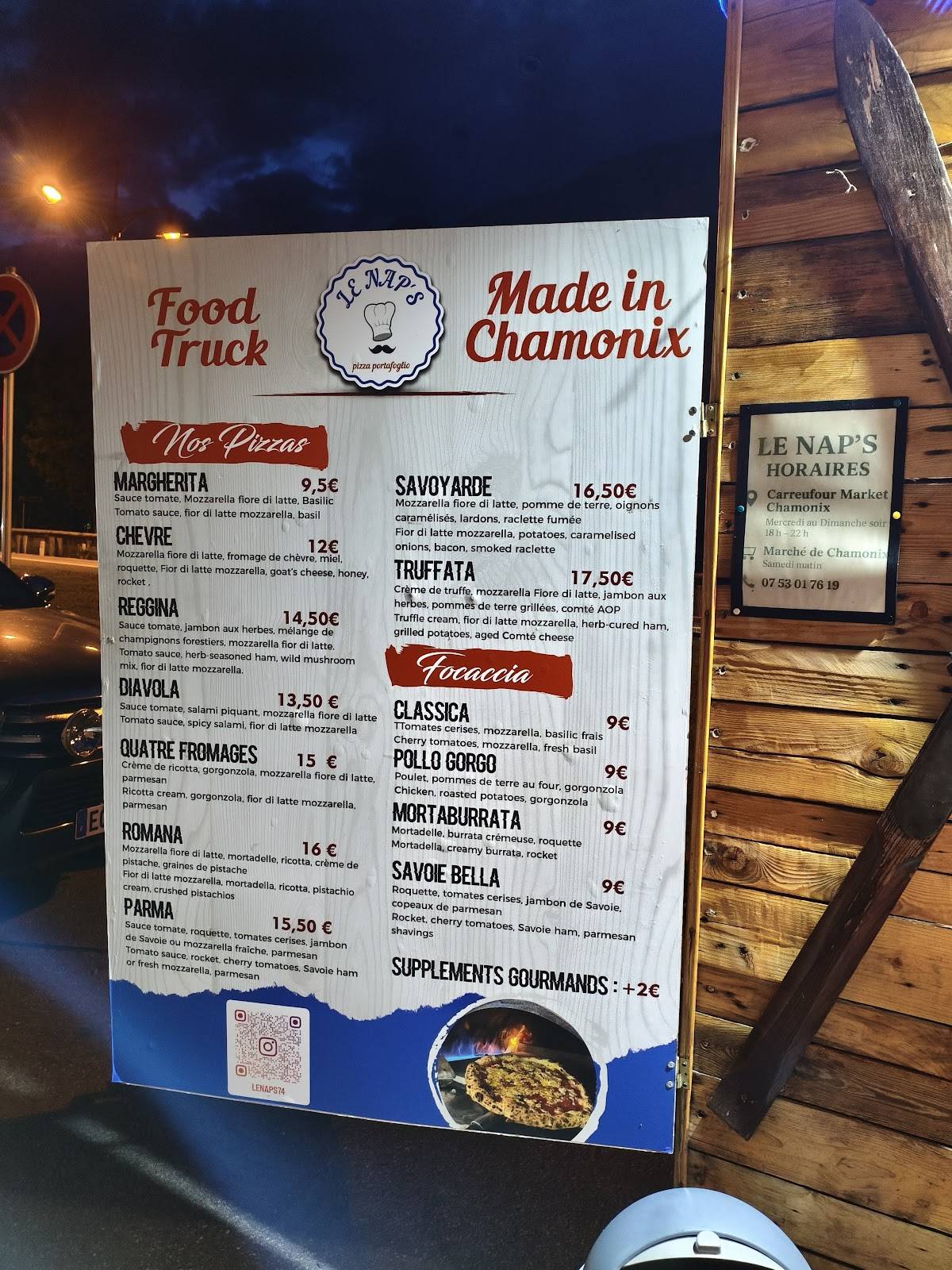 Le Nap's "pizza napolitaine " меню