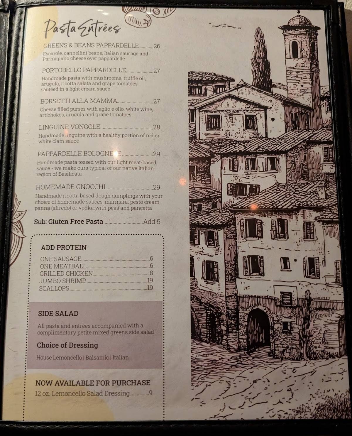 Lemoncello Italian Restaurant & Bar меню