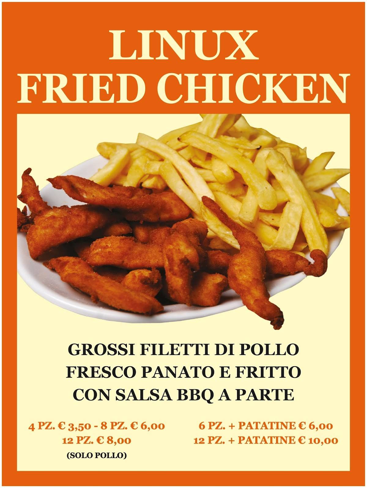 Linuxfood Mondello меню