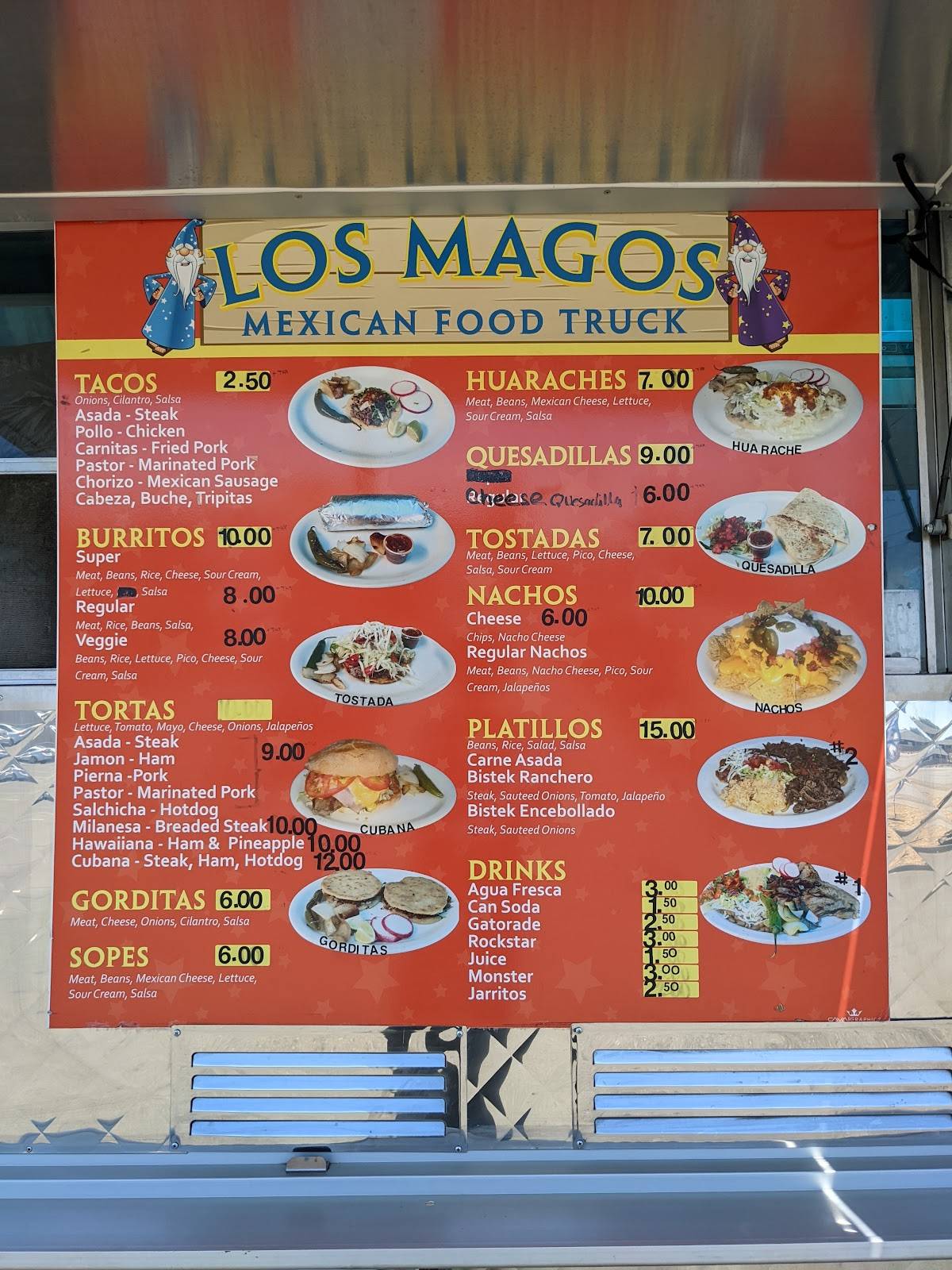 Los Magos Food Truck меню