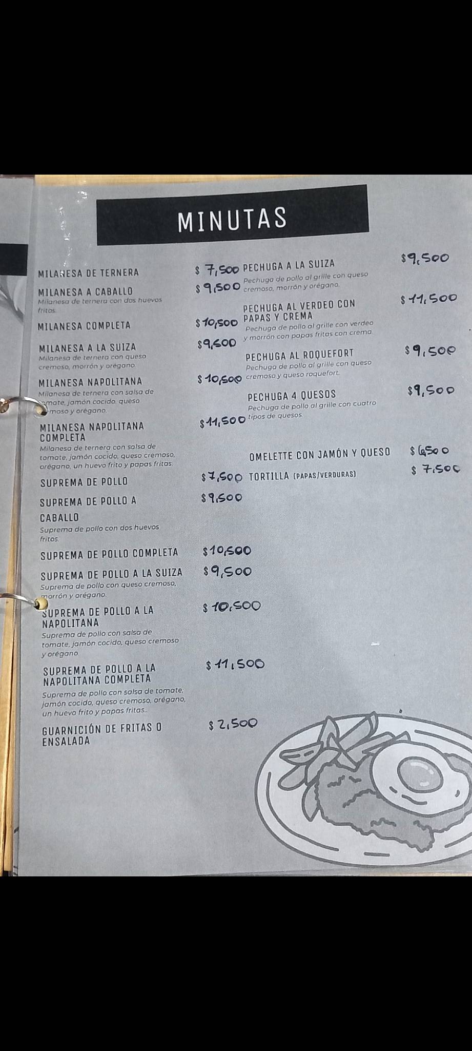 Los Pinos меню