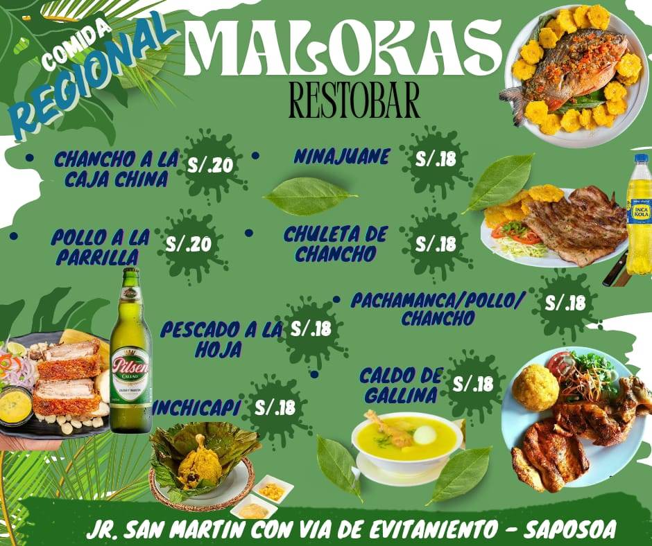 MA'LOKAS RESTOBAR меню