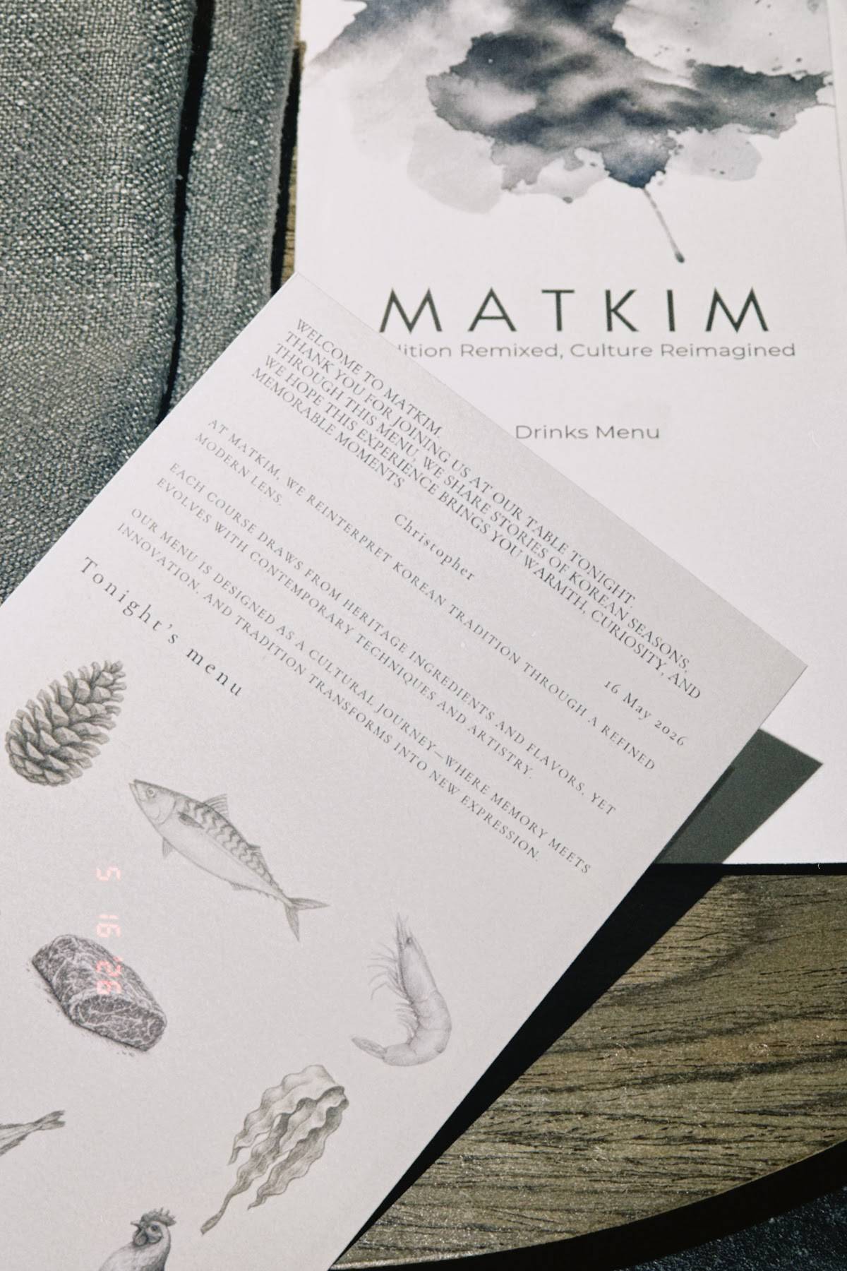 MATKIM меню