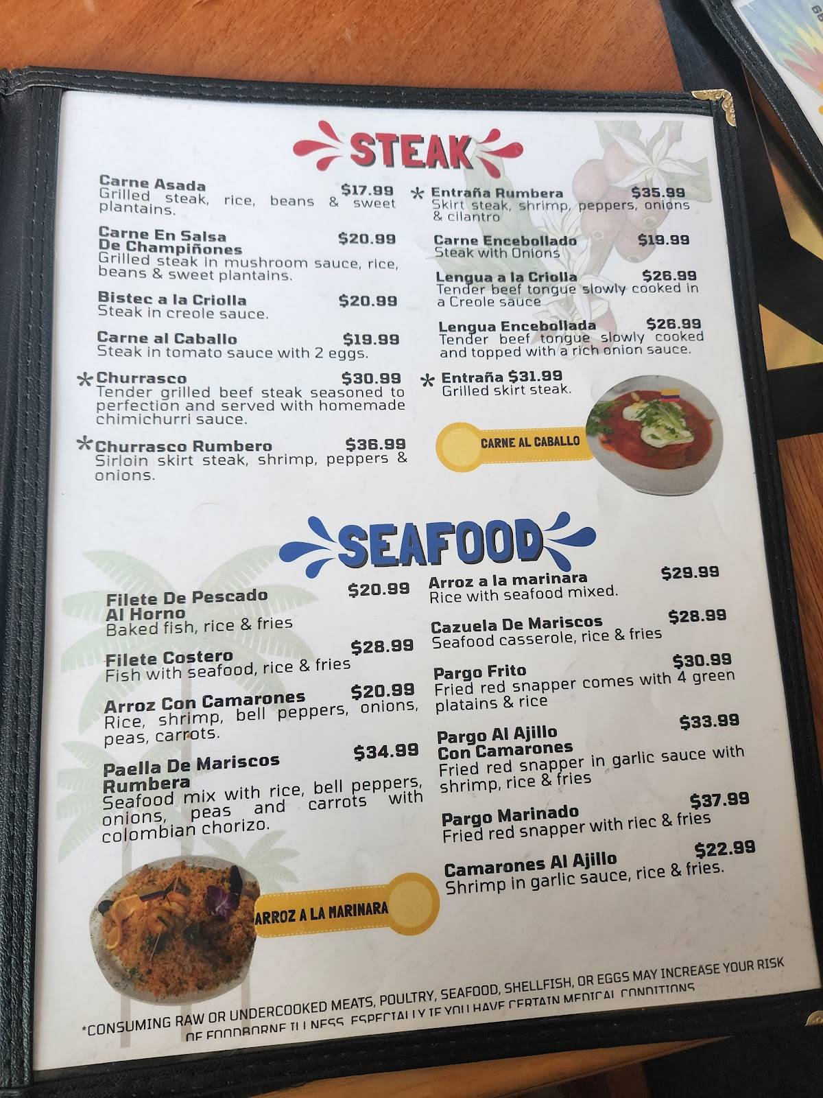 El Pollo Rumbero меню