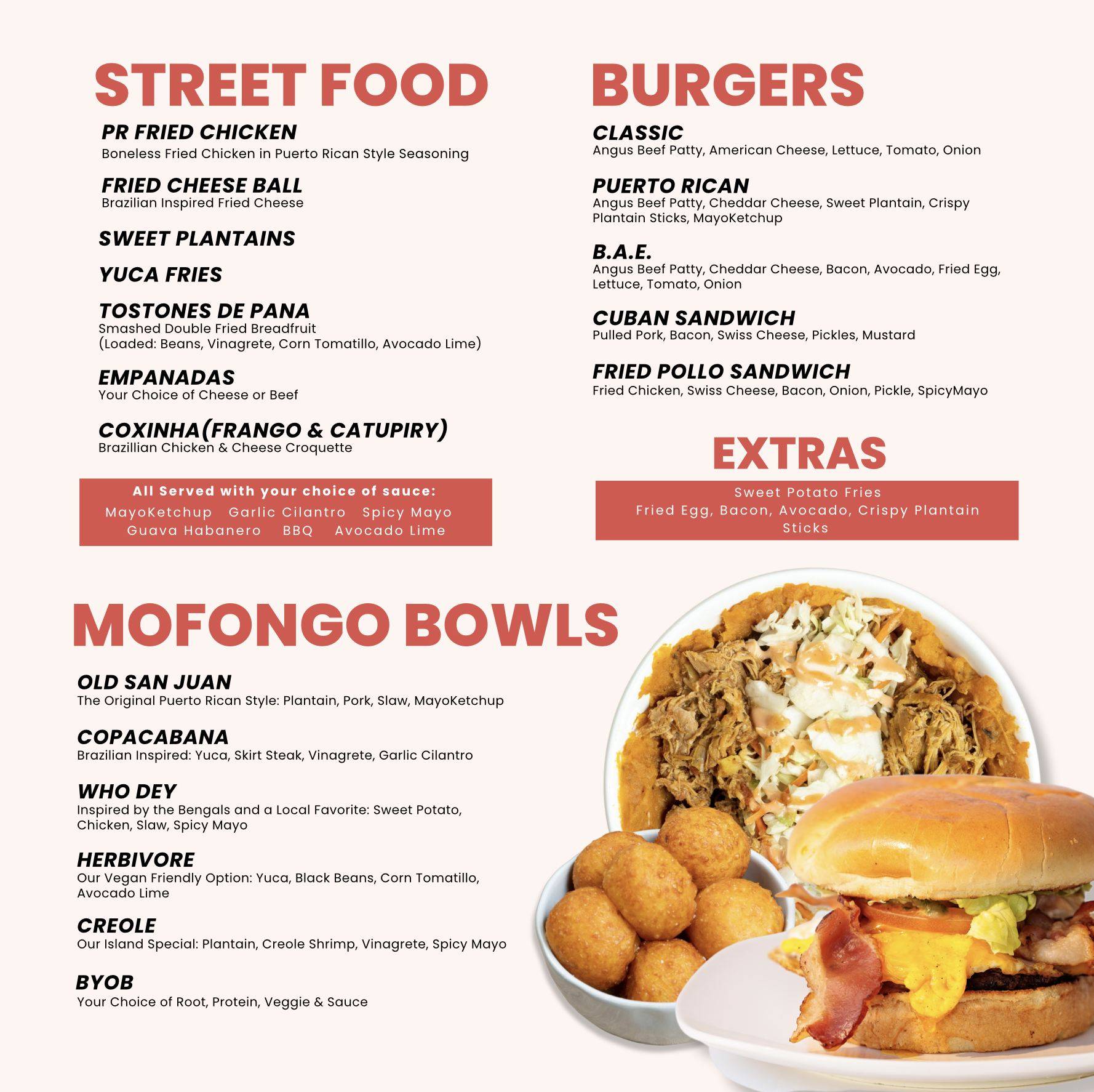 MashRoots Mofongo Bar меню