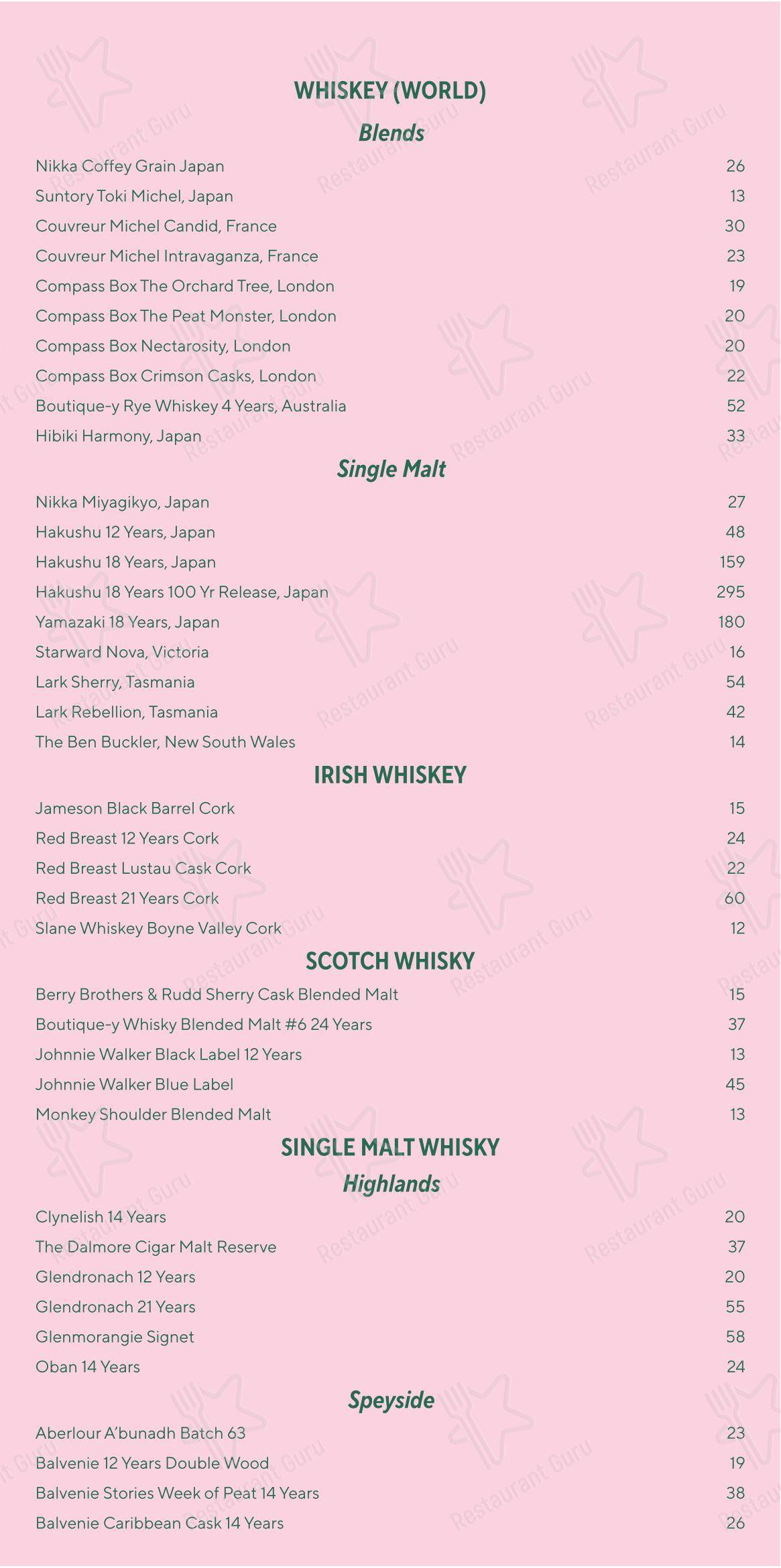 Меню паба и бара Maybe Sammy - At Home Catering Menu
