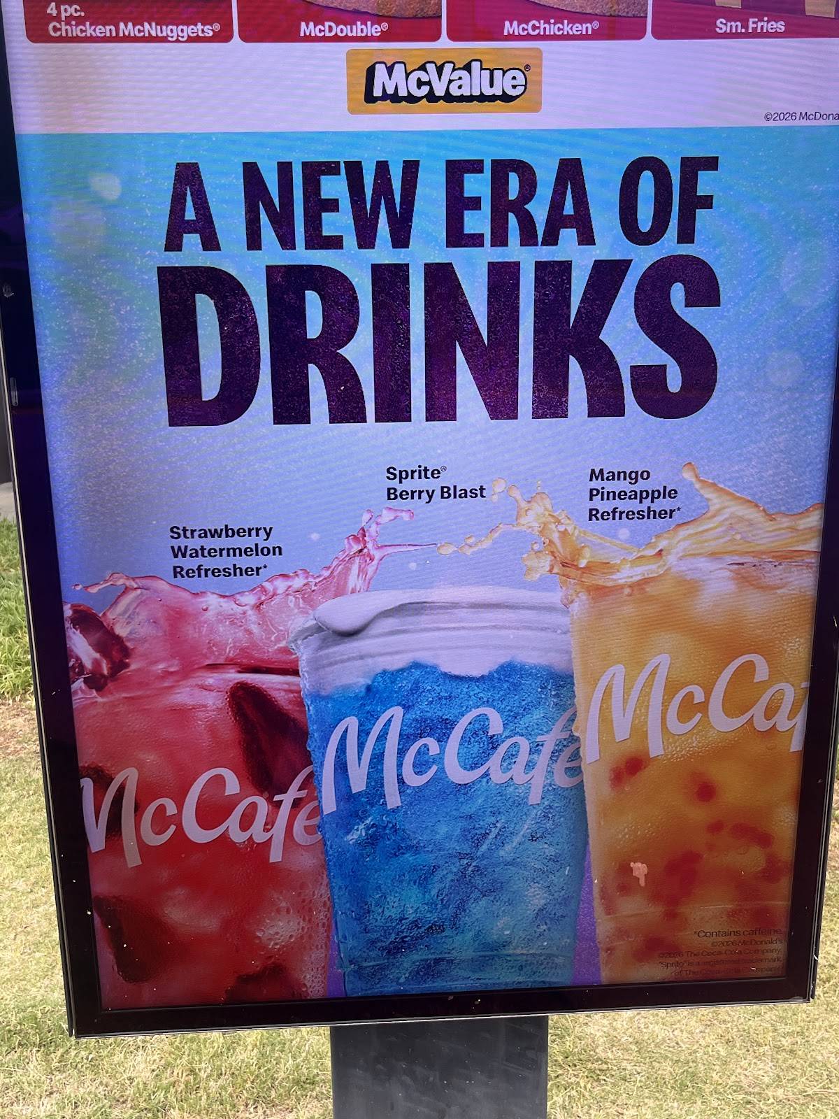 McDonald's меню