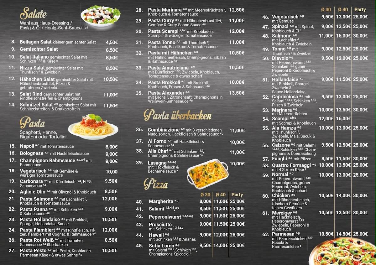 Pizzeria Calabria меню