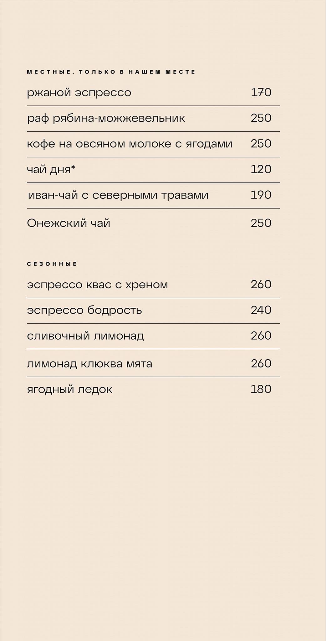 Место меню