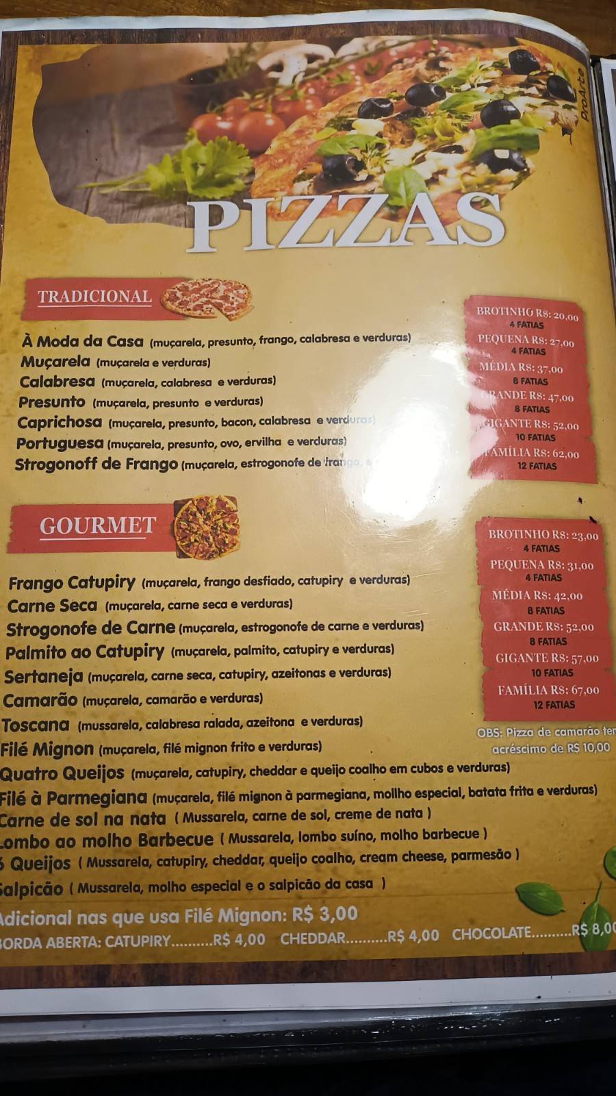Mirante Lounge Bar меню